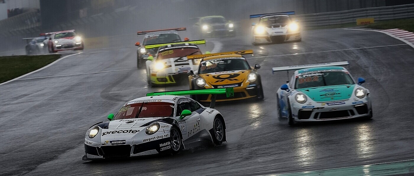 Starterfeld des Porsche Carrera Cup auf dem Nürburgring