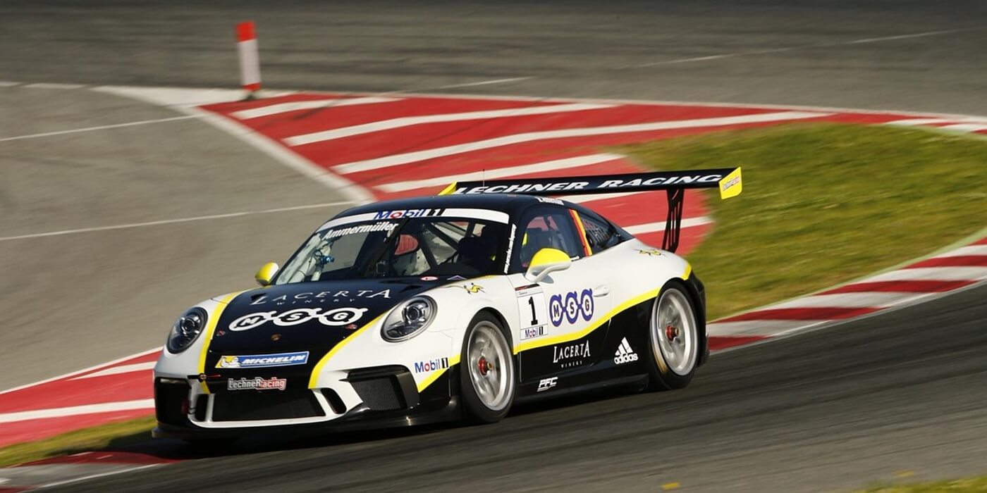 Michael Ammermüller im Porsche Mobil 1 Supercup in Barcelona