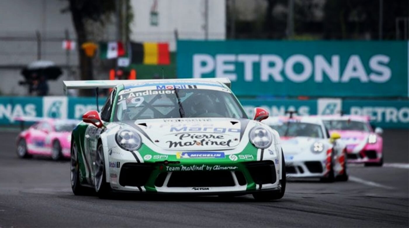 Julien Andlauer im Porsche Mobil 1 Supercup in Mexico-City