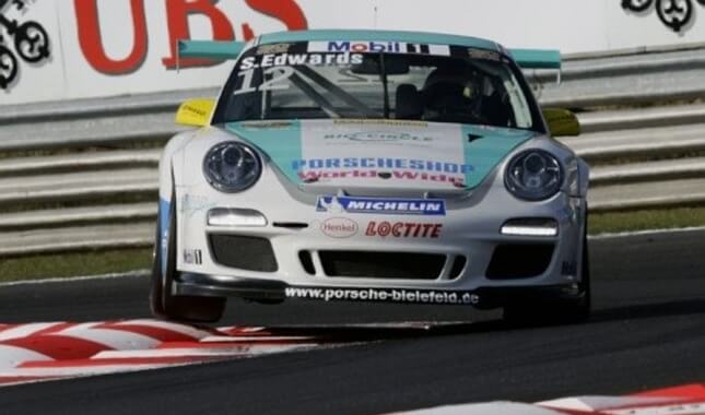 Porsche 991 GT3 Cup Sean Edwards im Porsche Mobil 1 Supercup