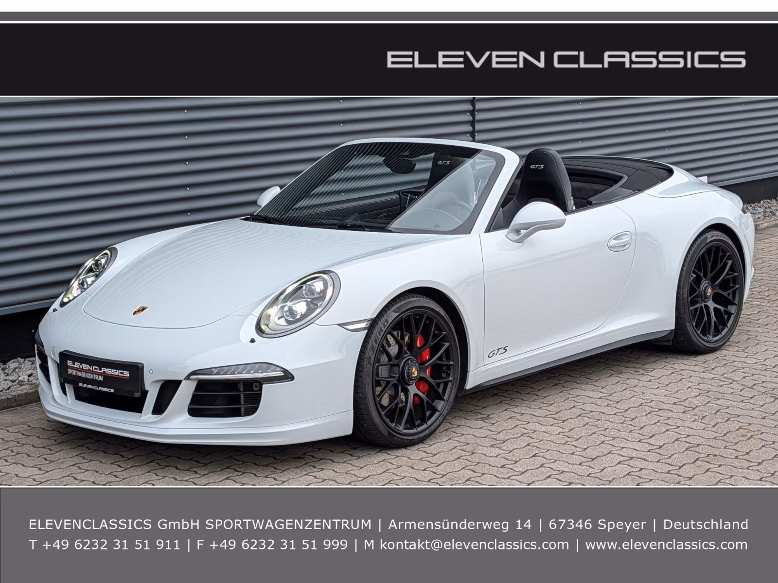 PORSCHE 991 CARRERA GTS CABRIOLET - 1. HAND