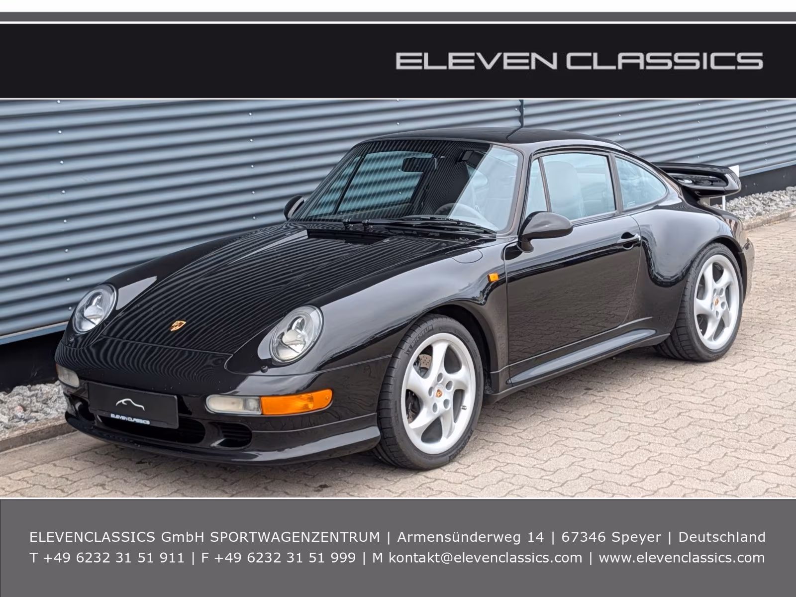 PORSCHE 993 CARRERA S COUPE IN SCHWARZMETALLIC