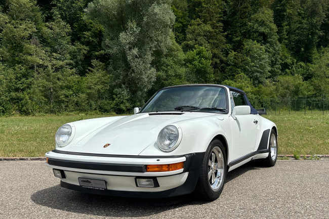 PORSCHE 911 3,2L CARRERA WTL CABRIOLET IN GRANDPRIXWEISS
