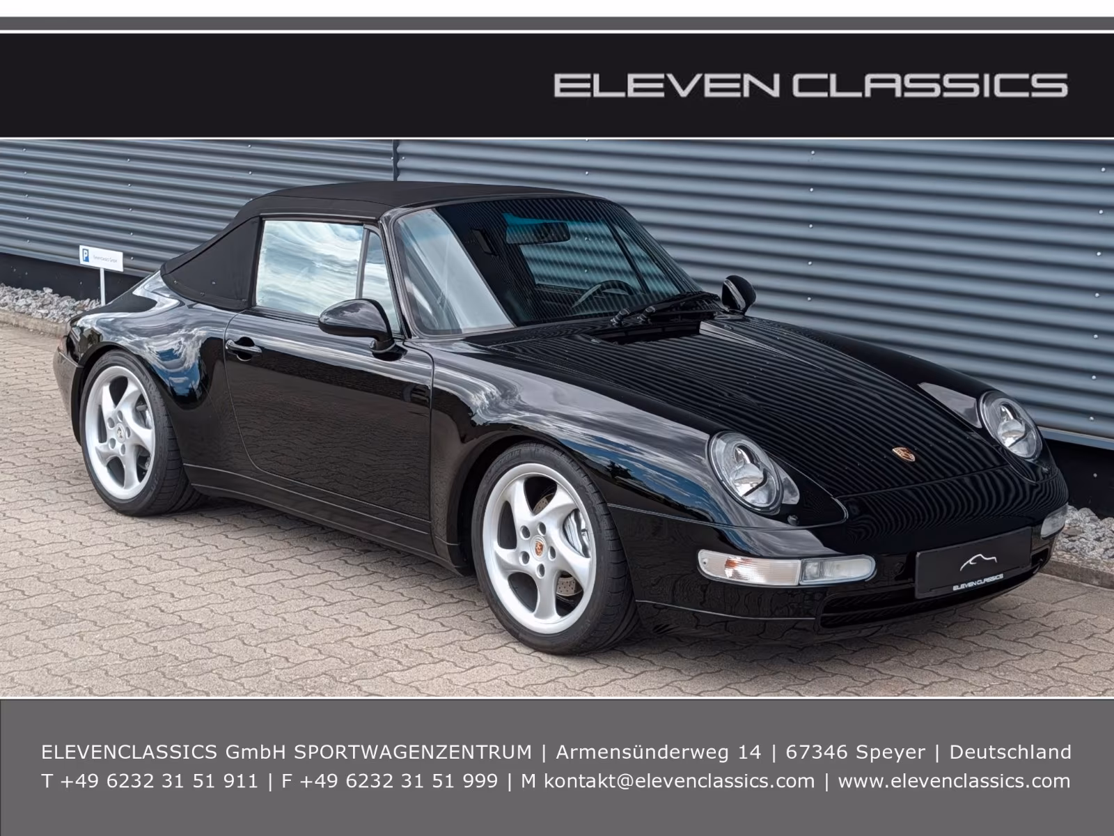 PORSCHE 993 CARRERA 4 CABRIOLET IN SCHWARZ