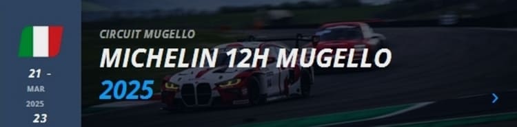 Termine 2025 von Rennsport-Veranstaltungen 12h-Rennen Mugello 2025