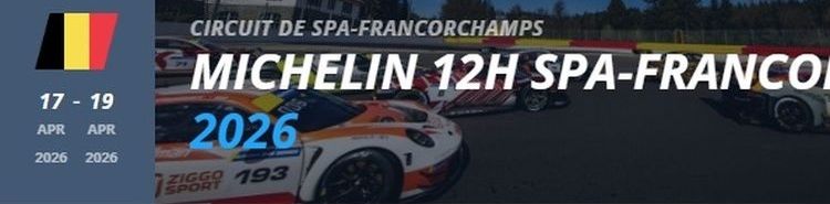 12h-Rennen Spa-Francorchamps 2026