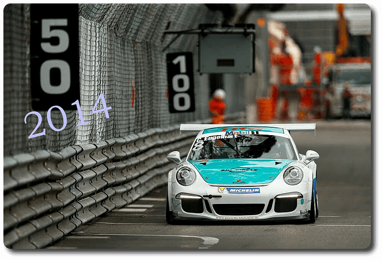 Christian Engelhart in der Saison 2014 des Porsche Mobil 1 Supercup