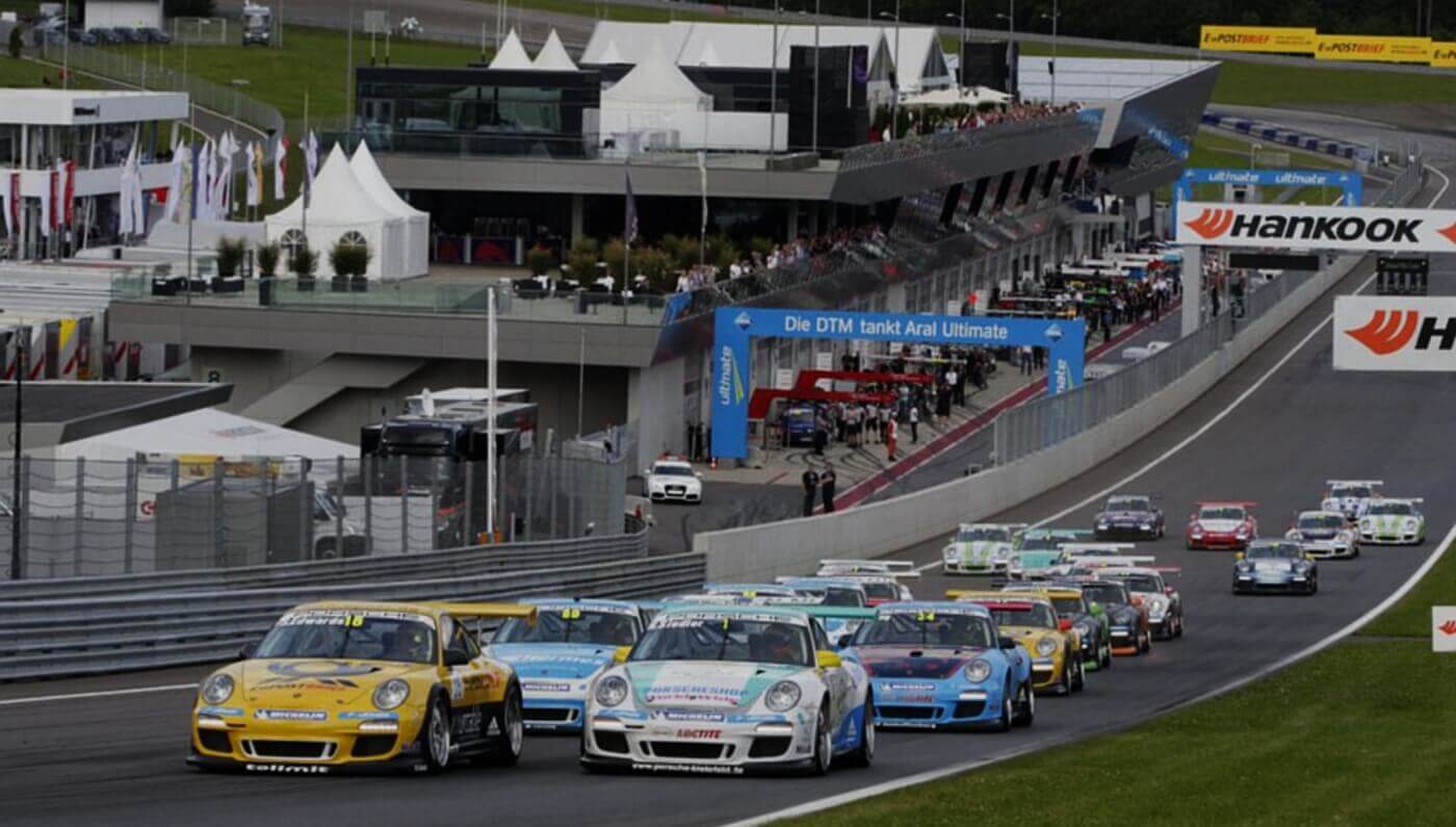 Porsche Carrera Cup Saison 2012 Starterfeld des Porsche Carrera Cup auf dem Red Bull Ring
