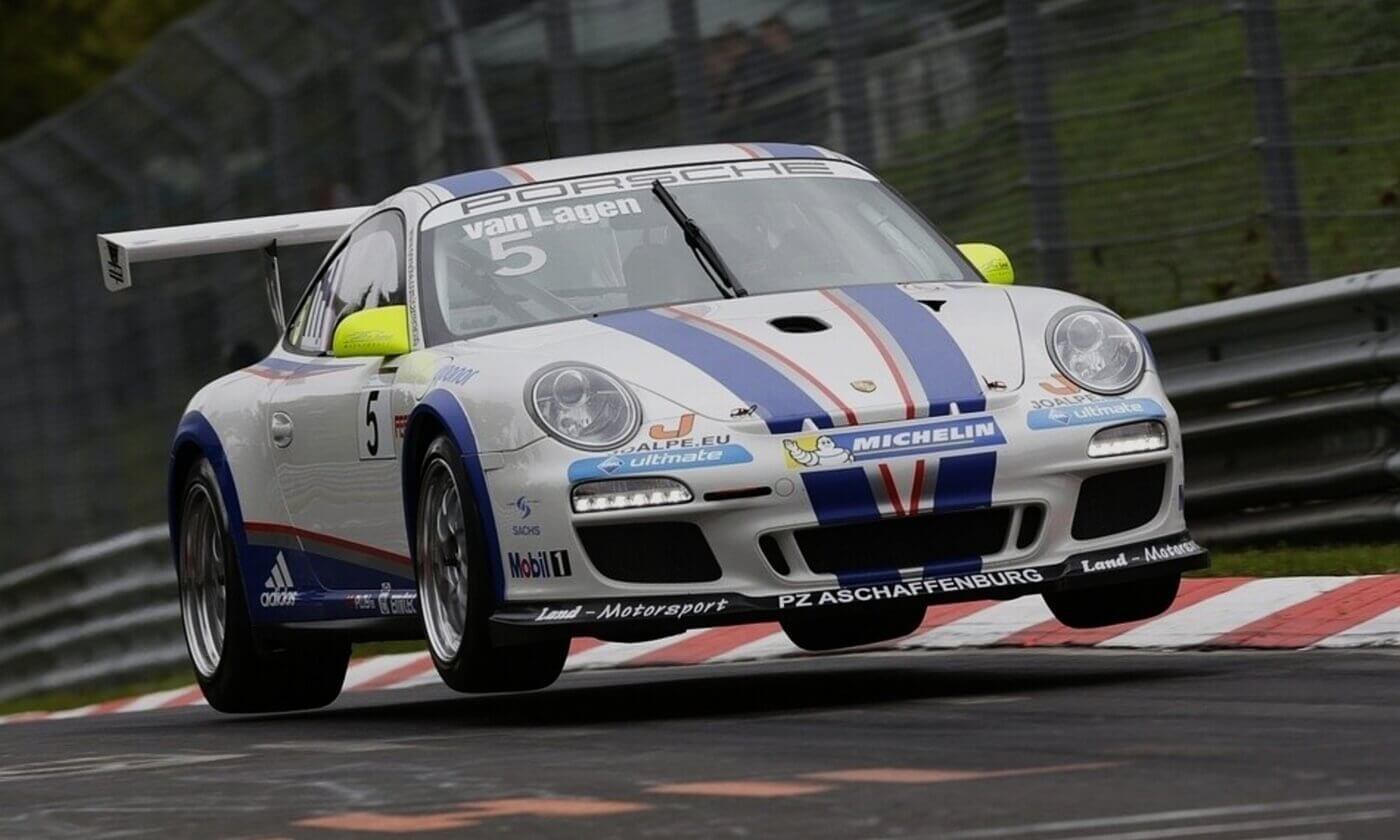 Jaap van Lagen im Porsche Carrera Cup auf der Nordschleife