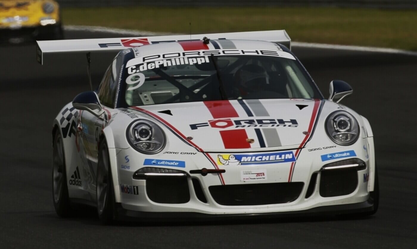 Porsche Carrera Cup Saison 2014 Connor de Phillippi im Porsche Carrera Cup auf dem Hungaroring
