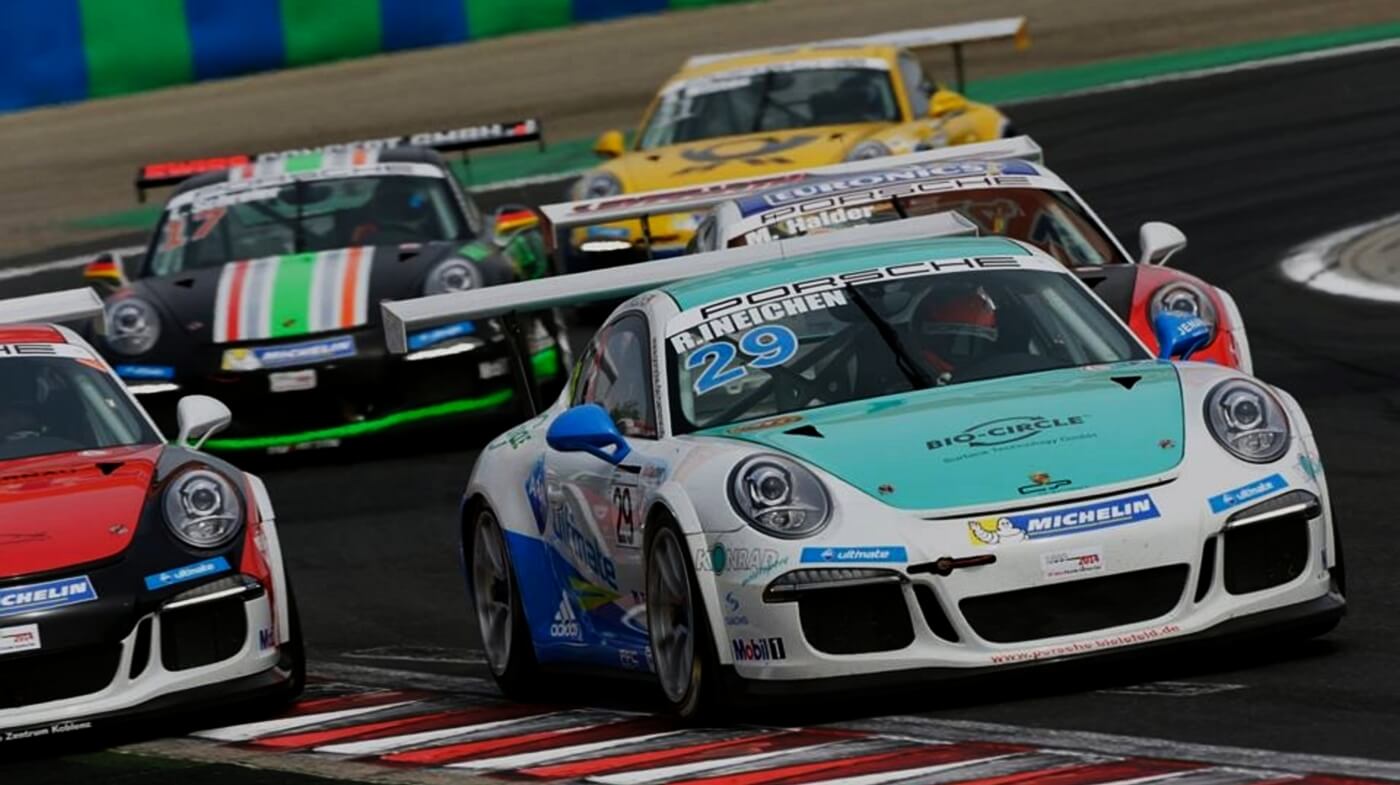Porsche Carrera Cup Saison 2014 Rolf Ineichen im Porsche Carrera Cup auf dem Nürburgring
