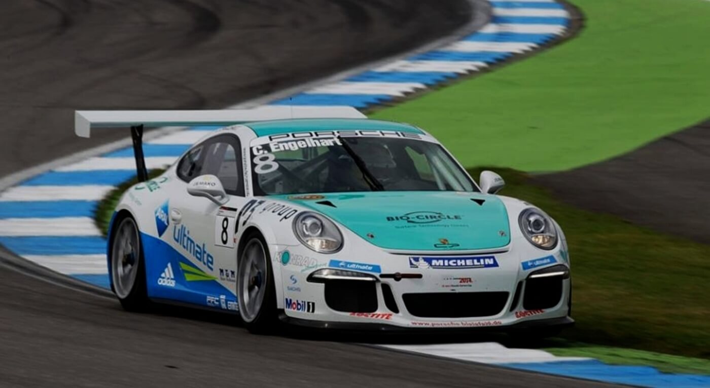 Porsche Carrera Cup Saison 2014 Christian Engelhart im Porsche Carrera Cup in Oschersleben