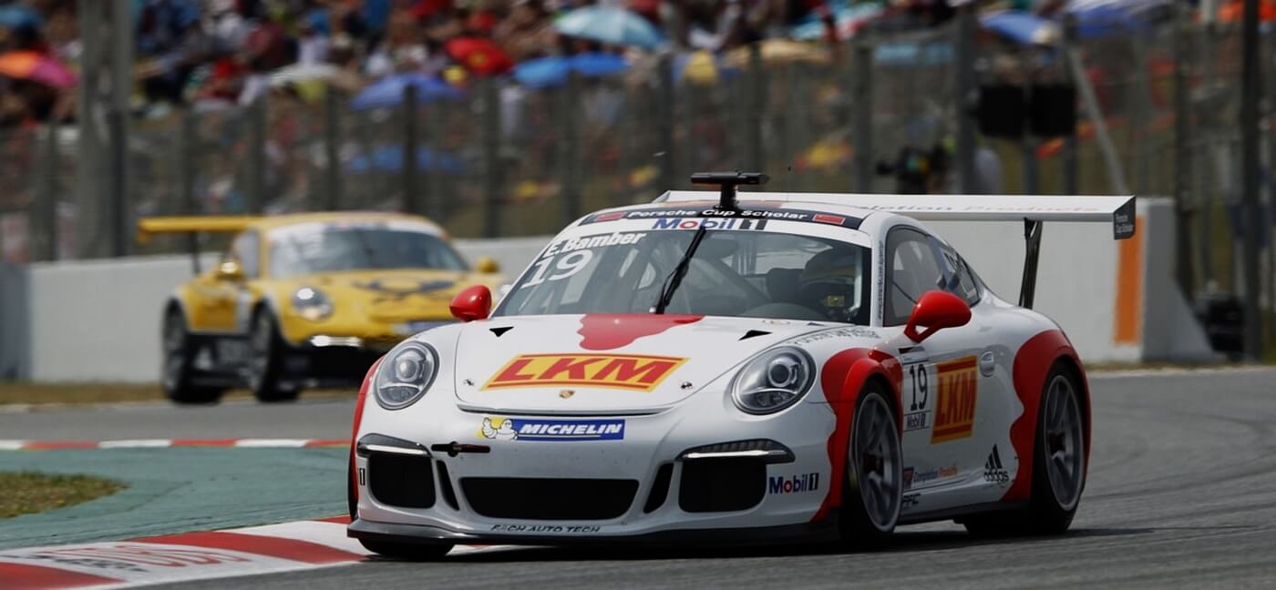Porsche Mobil 1 Supercup Saison 2014 Earl Bamber im Porsche Mobil 1 Supercup in Austin