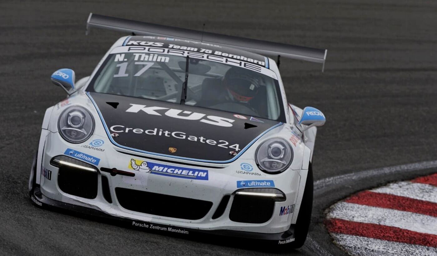 Porsche Carrera Cup Saison 2015 Nicki Thiim im Porsche Carrera Cup auf dem Hockenheimring