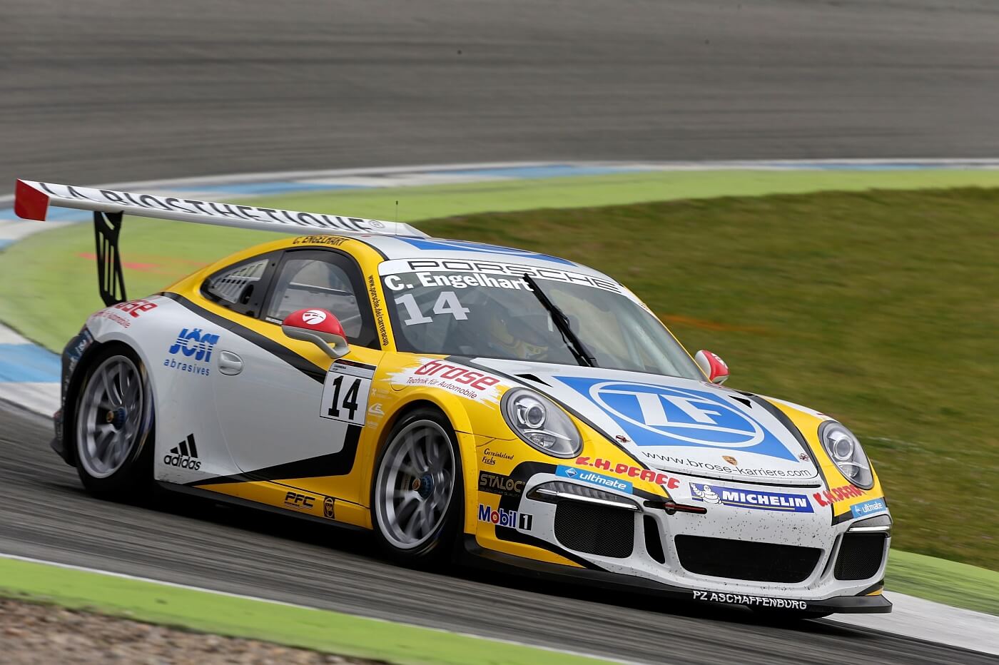 Porsche Carrera Cup Saison 2016 Christian Engelhart im Porsche Carrera Cup auf dem Lausitzring