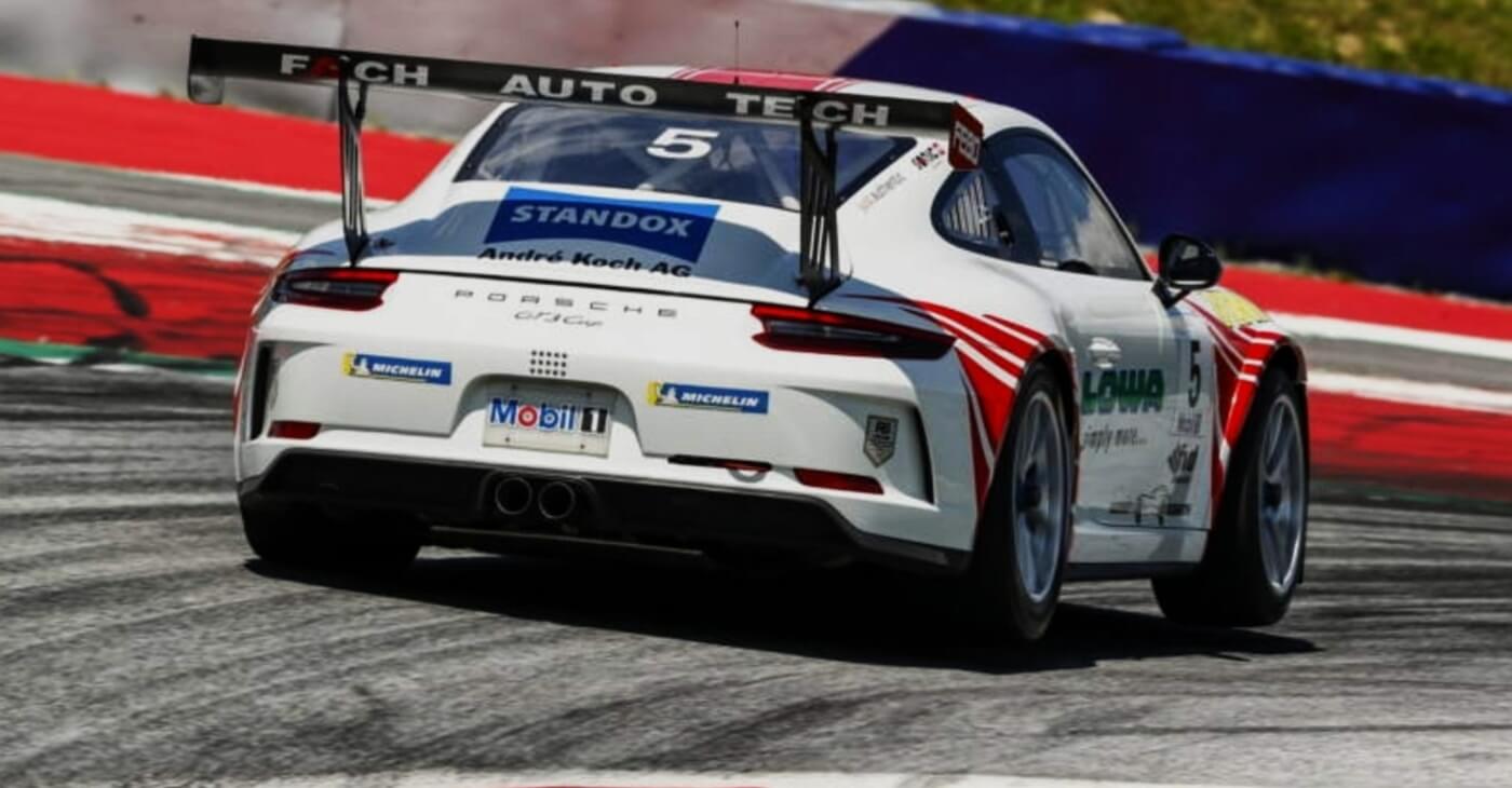 Team Fach Auto Tech im Porsche Mobil 1 Supercup in Barcelona