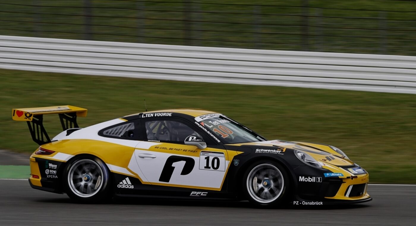 Porsche Carrera Cup Saison 2018 Larry ten Voorde im Porsche Carrera Cup in Oschersleben