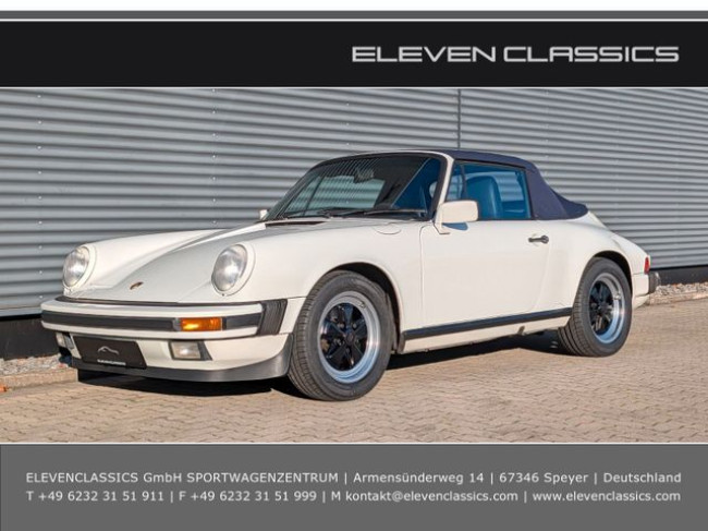 PORSCHE 911 3,2L CARRERA CABRIOLET IN GRANDPRIXWEISS