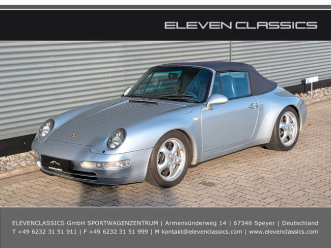 PORSCHE 993 CARRERA 2 CABRIOLET IN POLARSILBER