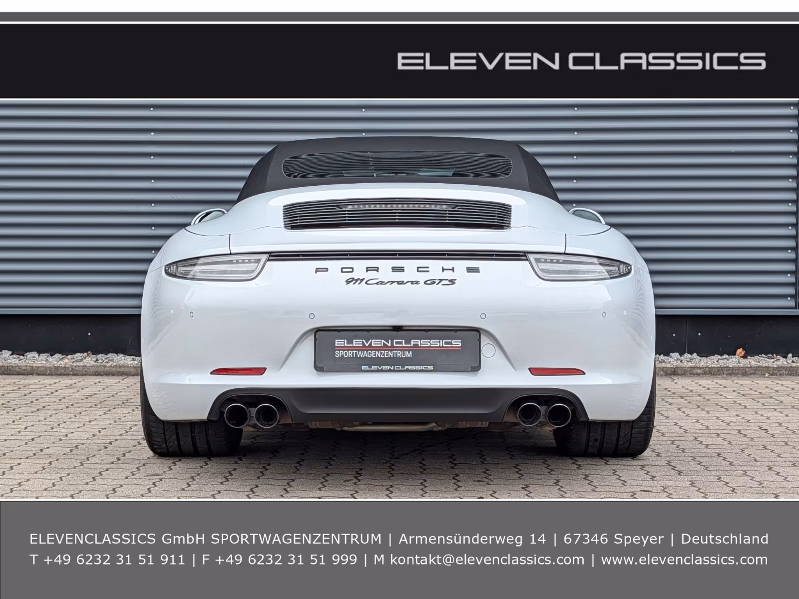 Porsche Gebrauchtwagenangebot PORSCHE 991 CARRERA GTS CABRIOLET - 1. HAND
