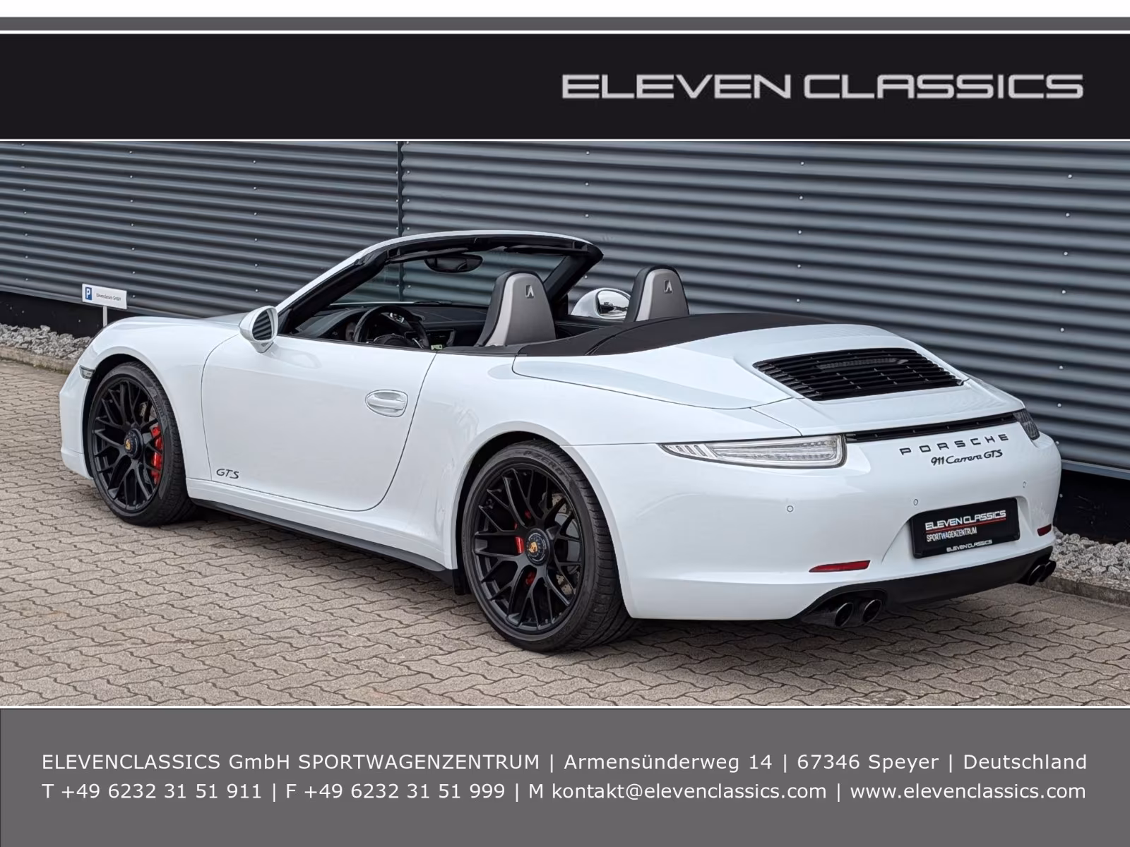Porsche Gebrauchtwagenangebot PORSCHE 991 CARRERA GTS CABRIOLET - 1. HAND