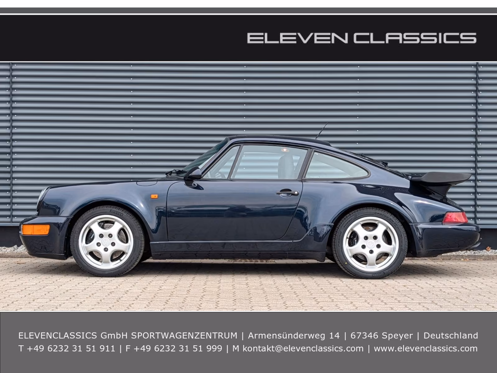 Porsche Gebrauchtwagenangebot PORSCHE 964 3.3L TURBO COUPE IN NACHTBLAU