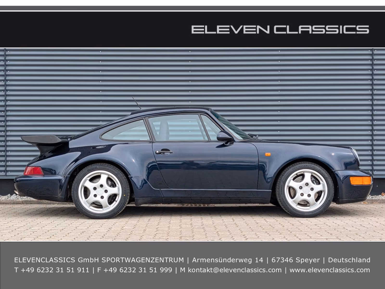 Porsche Gebrauchtwagenangebot PORSCHE 964 3.3L TURBO COUPE IN NACHTBLAU