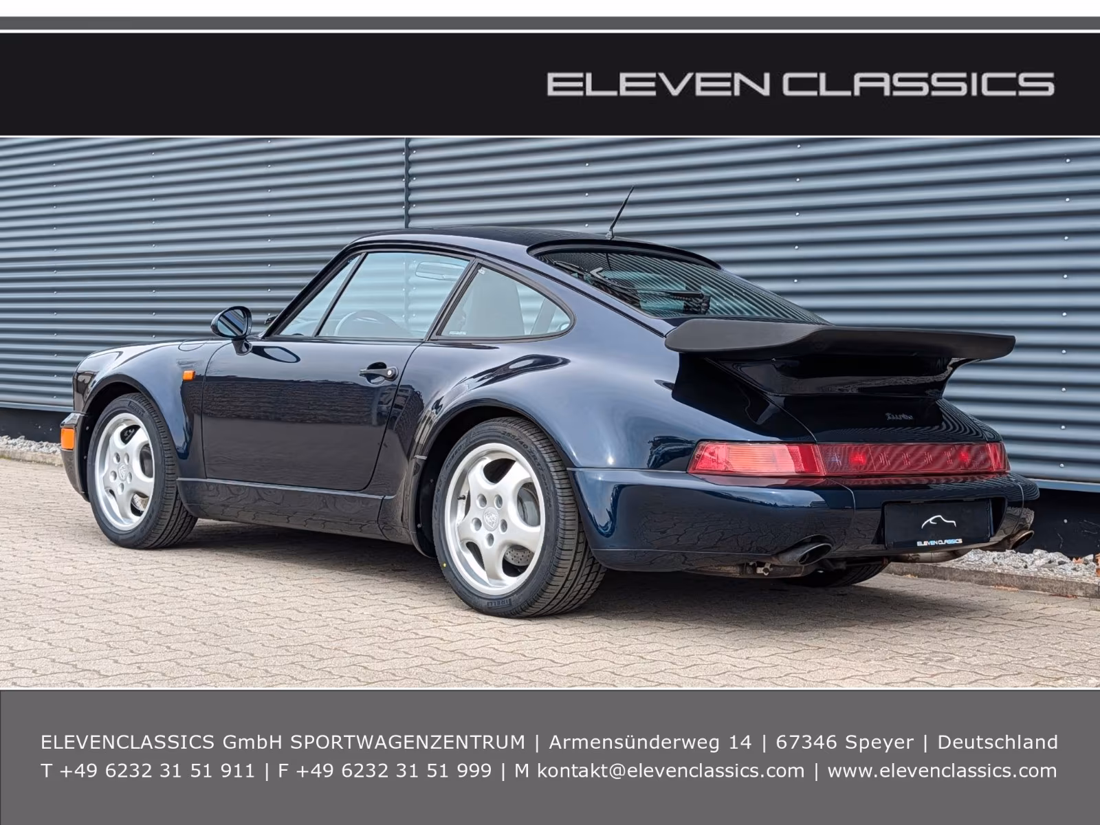 Porsche Gebrauchtwagenangebot PORSCHE 964 3.3L TURBO COUPE IN NACHTBLAU