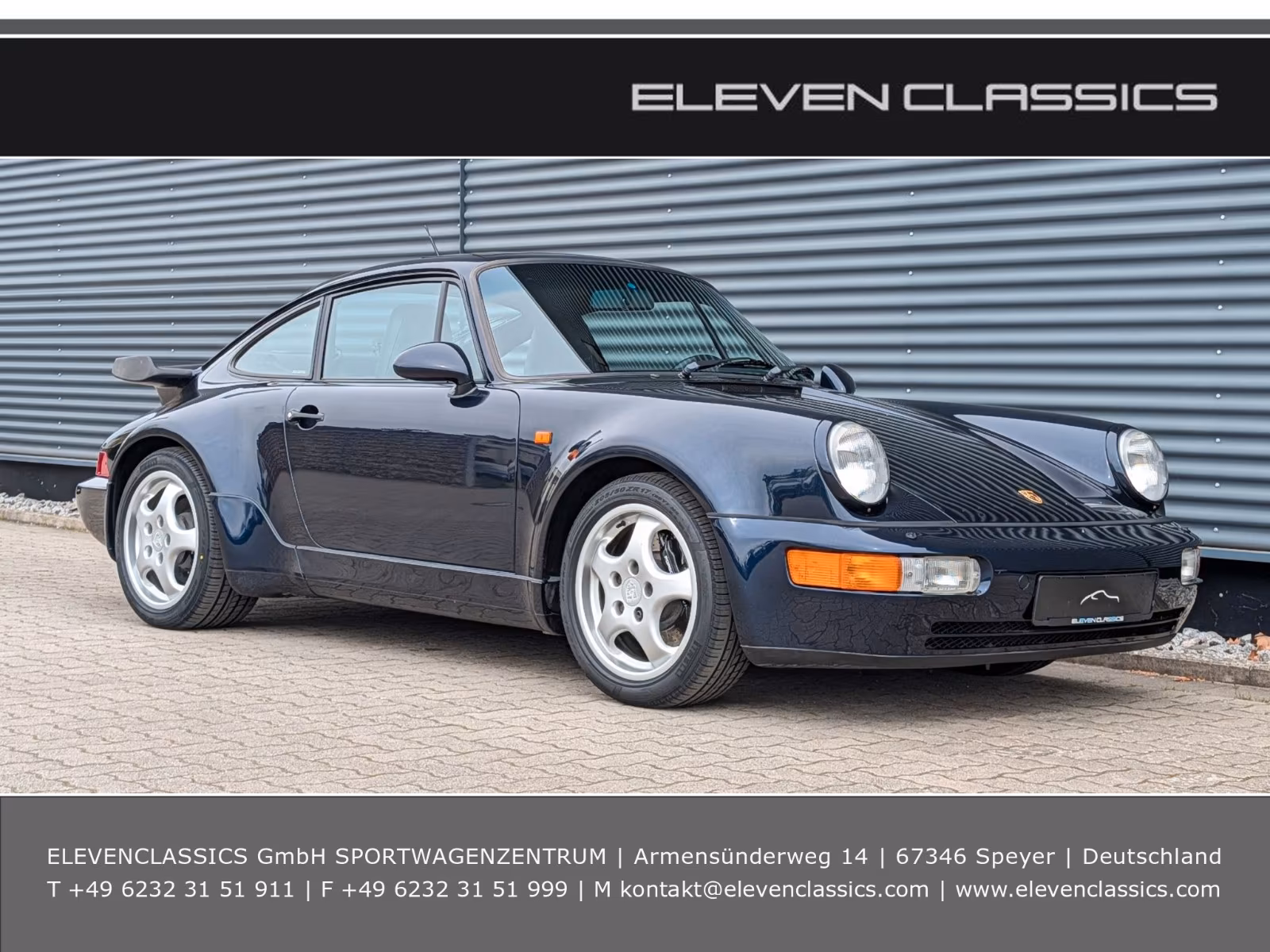 Porsche Gebrauchtwagenangebot PORSCHE 964 3.3L TURBO COUPE IN NACHTBLAU