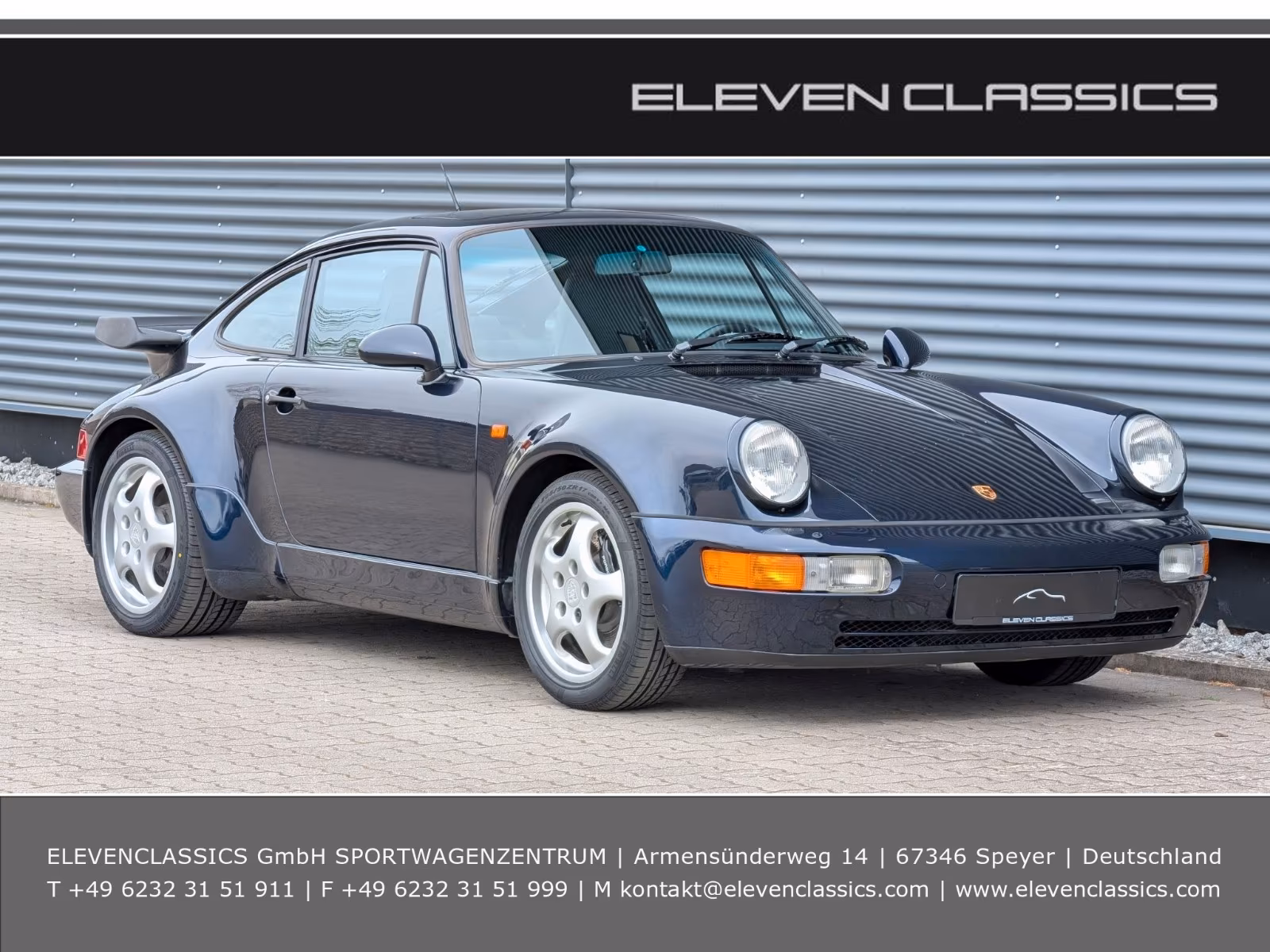 Porsche Gebrauchtwagenangebot PORSCHE 964 3.3L TURBO COUPE IN NACHTBLAU