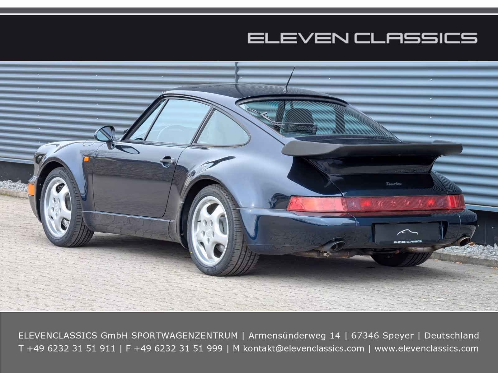 Porsche Gebrauchtwagenangebot PORSCHE 964 3.3L TURBO COUPE IN NACHTBLAU
