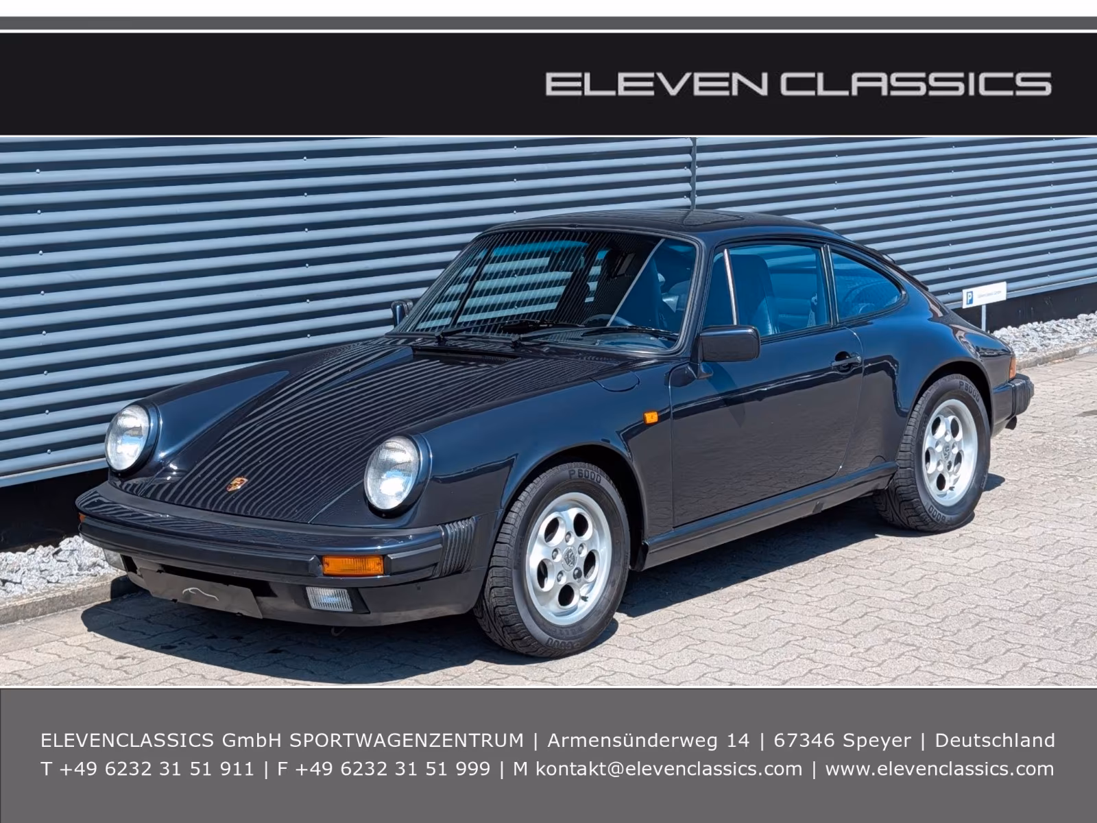 Porsche Gebrauchtwagenangebot PORSCHE 911 3.2L CARRERA COUPE - 2.HAND, MARINEBLAU