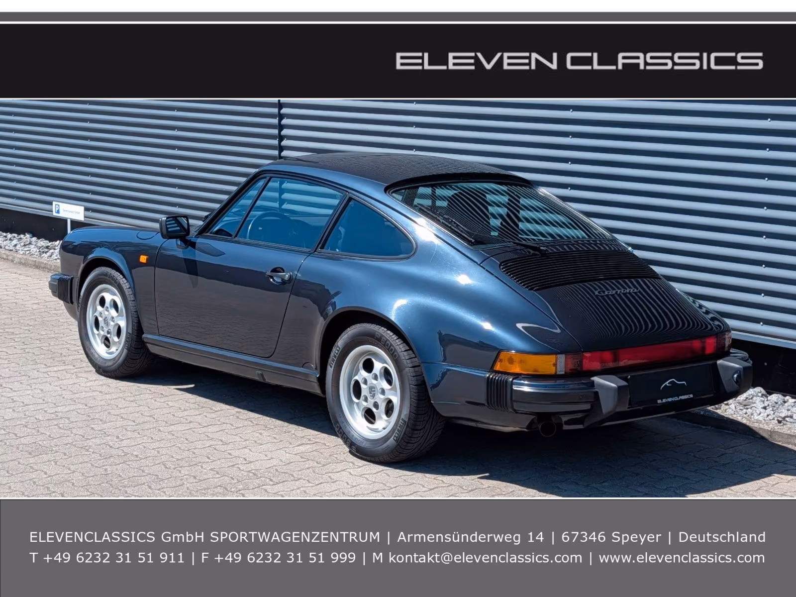 Porsche Gebrauchtwagenangebot PORSCHE 911 3.2L CARRERA COUPE - 2.HAND, MARINEBLAU