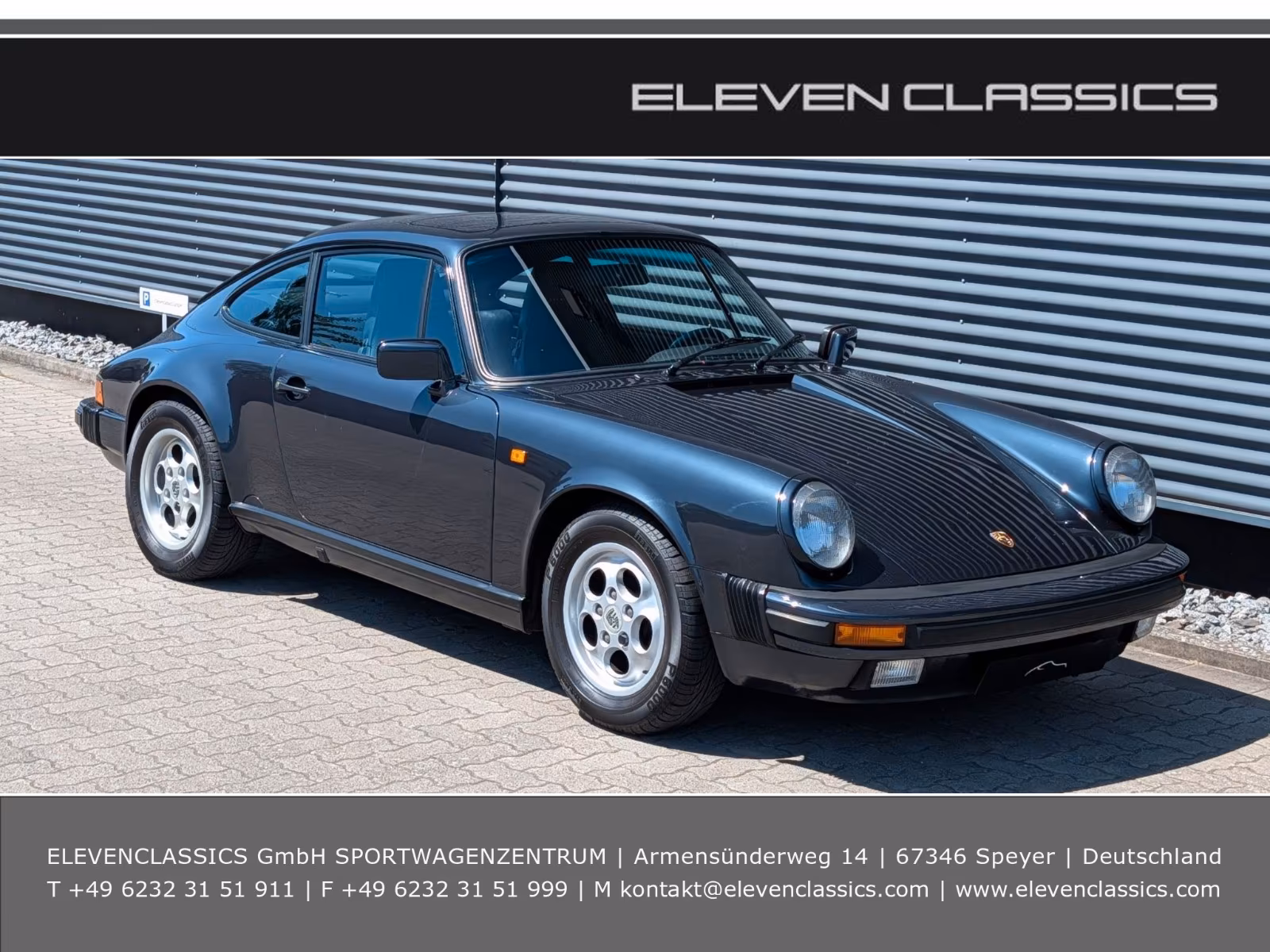 Porsche Gebrauchtwagenangebot PORSCHE 911 3.2L CARRERA COUPE - 2.HAND, MARINEBLAU