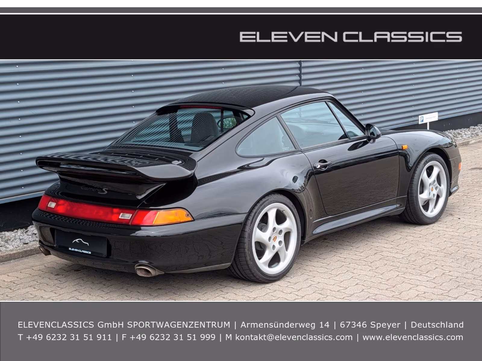 Porsche Gebrauchtwagenangebot PORSCHE 993 CARRERA S COUPE IN SCHWARZMETALLIC