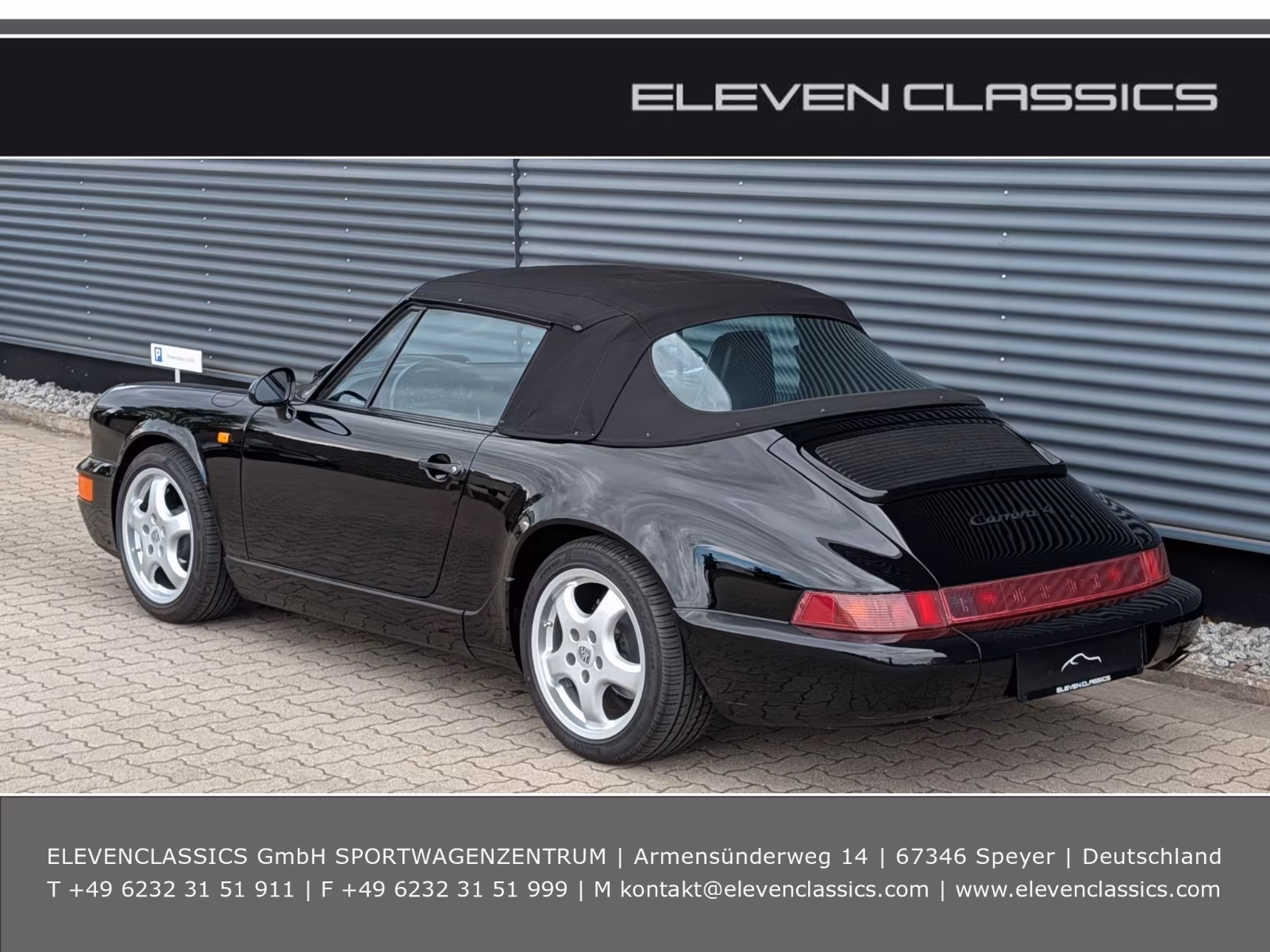 PORSCHE 964 CARRERA 4 CABRIOLET IN SCHWARZ
