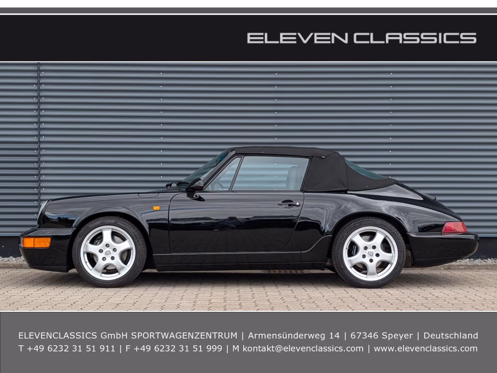 Porsche Gebrauchtwagenangebot PORSCHE 964 CARRERA 4 CABRIOLET IN SCHWARZ