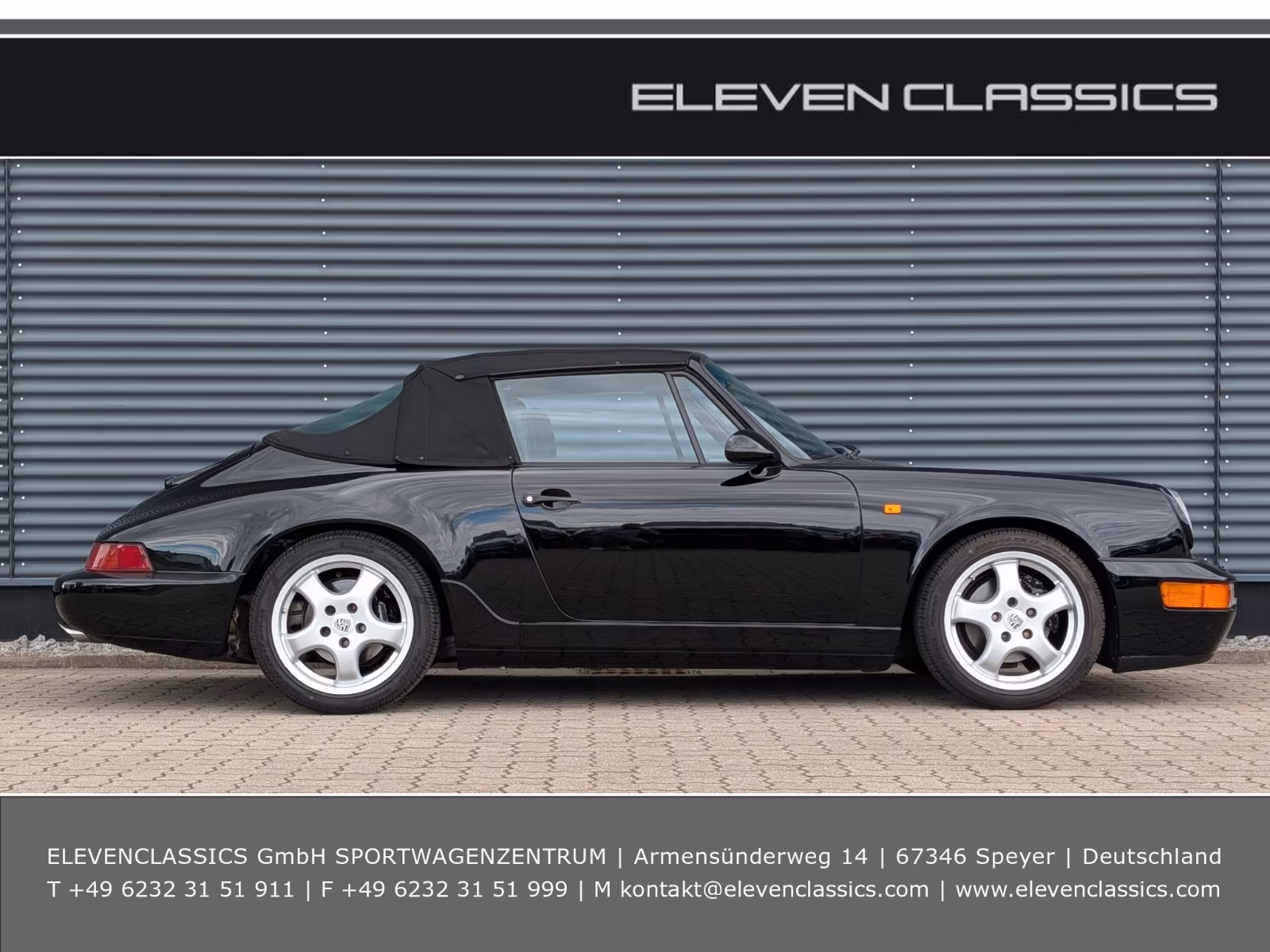 Porsche Gebrauchtwagenangebot PORSCHE 964 CARRERA 4 CABRIOLET IN SCHWARZ
