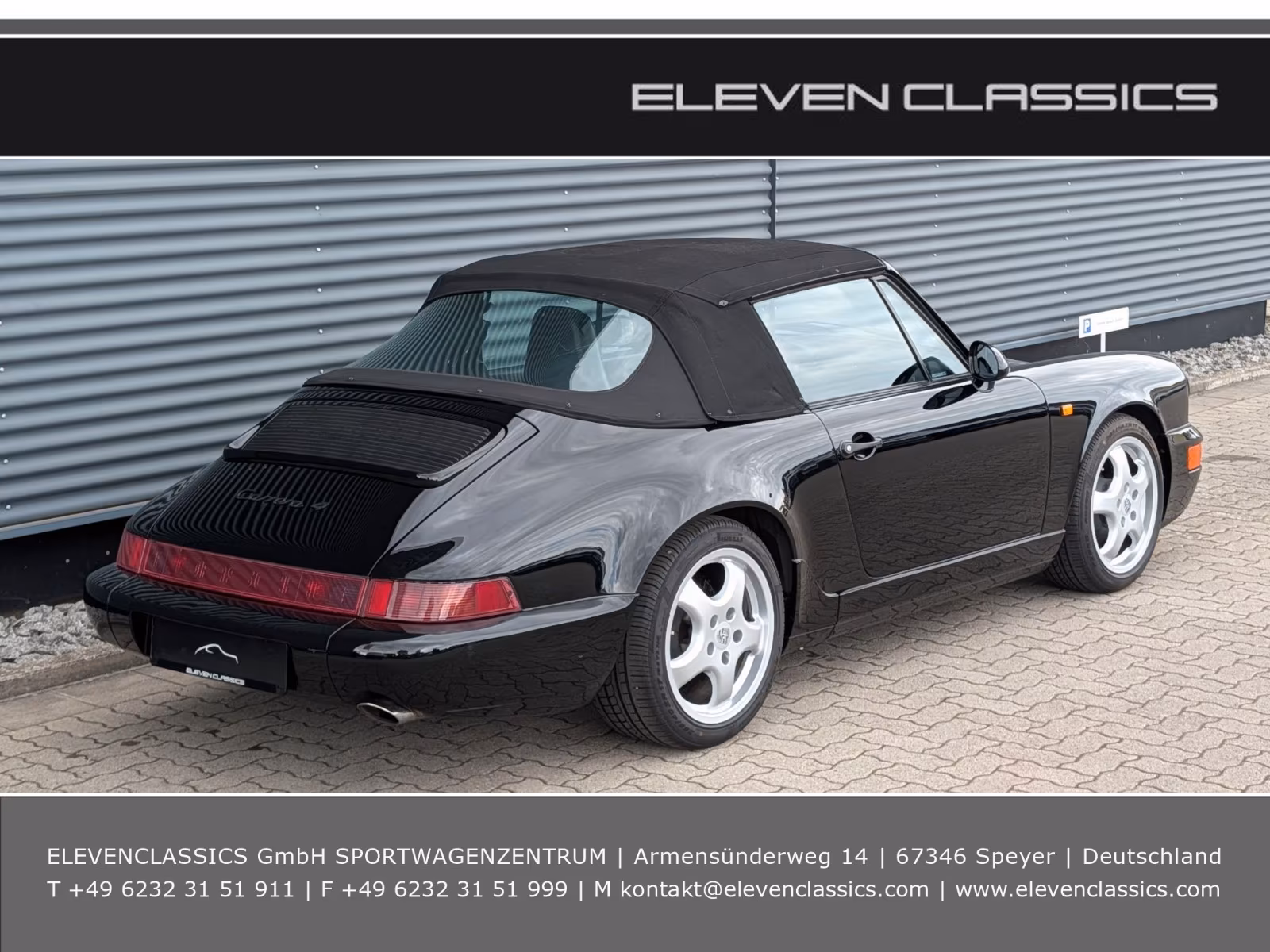 Porsche Gebrauchtwagenangebot PORSCHE 964 CARRERA 4 CABRIOLET IN SCHWARZ