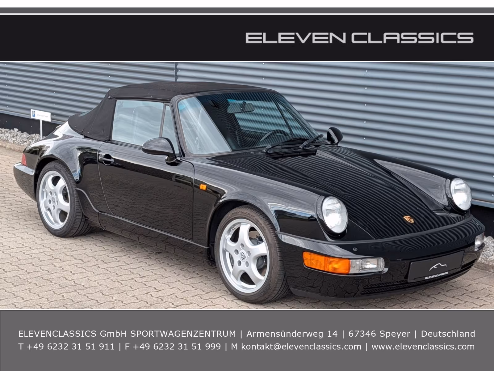 Porsche Gebrauchtwagenangebot PORSCHE 964 CARRERA 4 CABRIOLET IN SCHWARZ