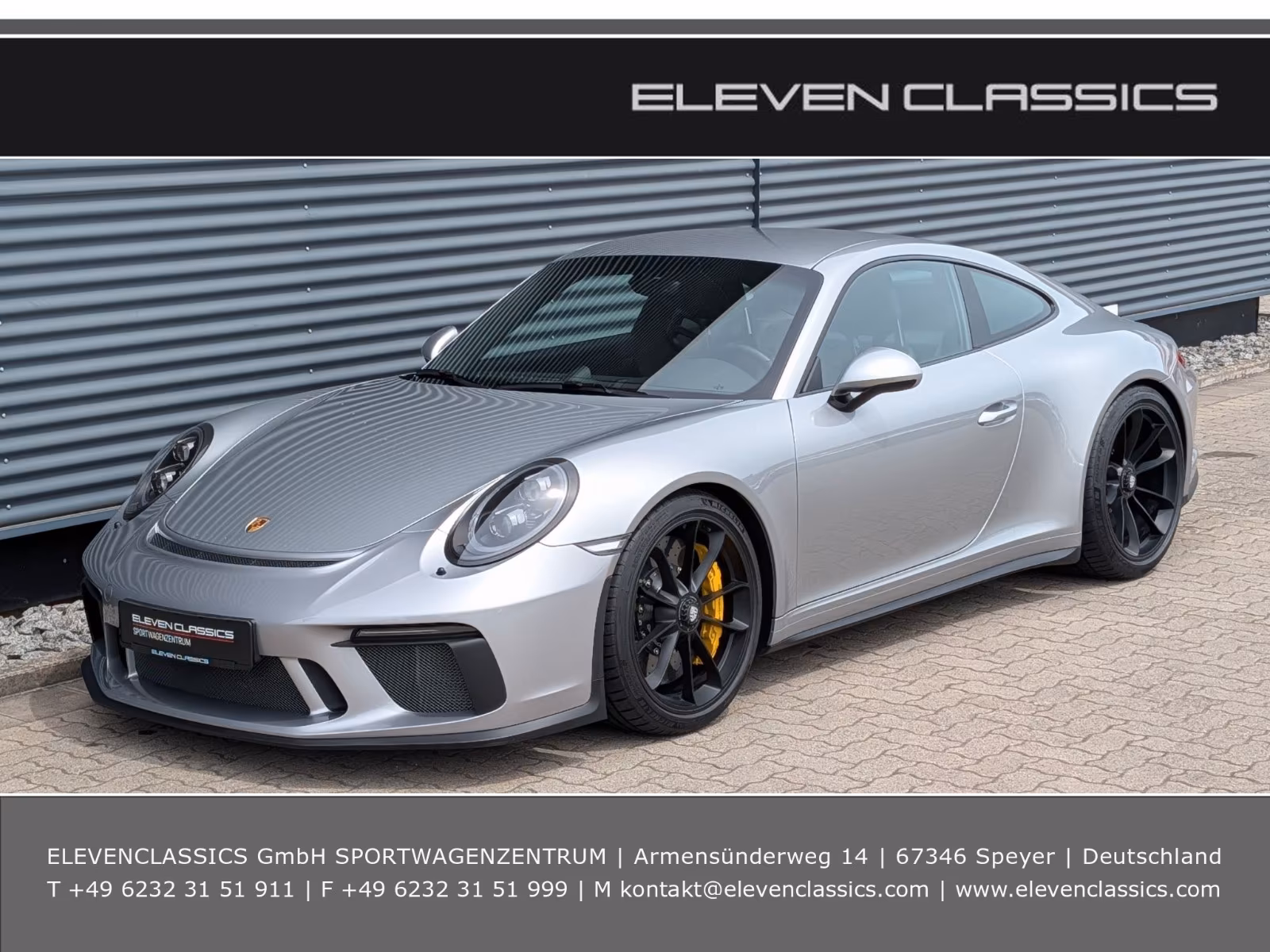 PORSCHE 991 GT3 TOURING, GT-SILBER, 3. HAND