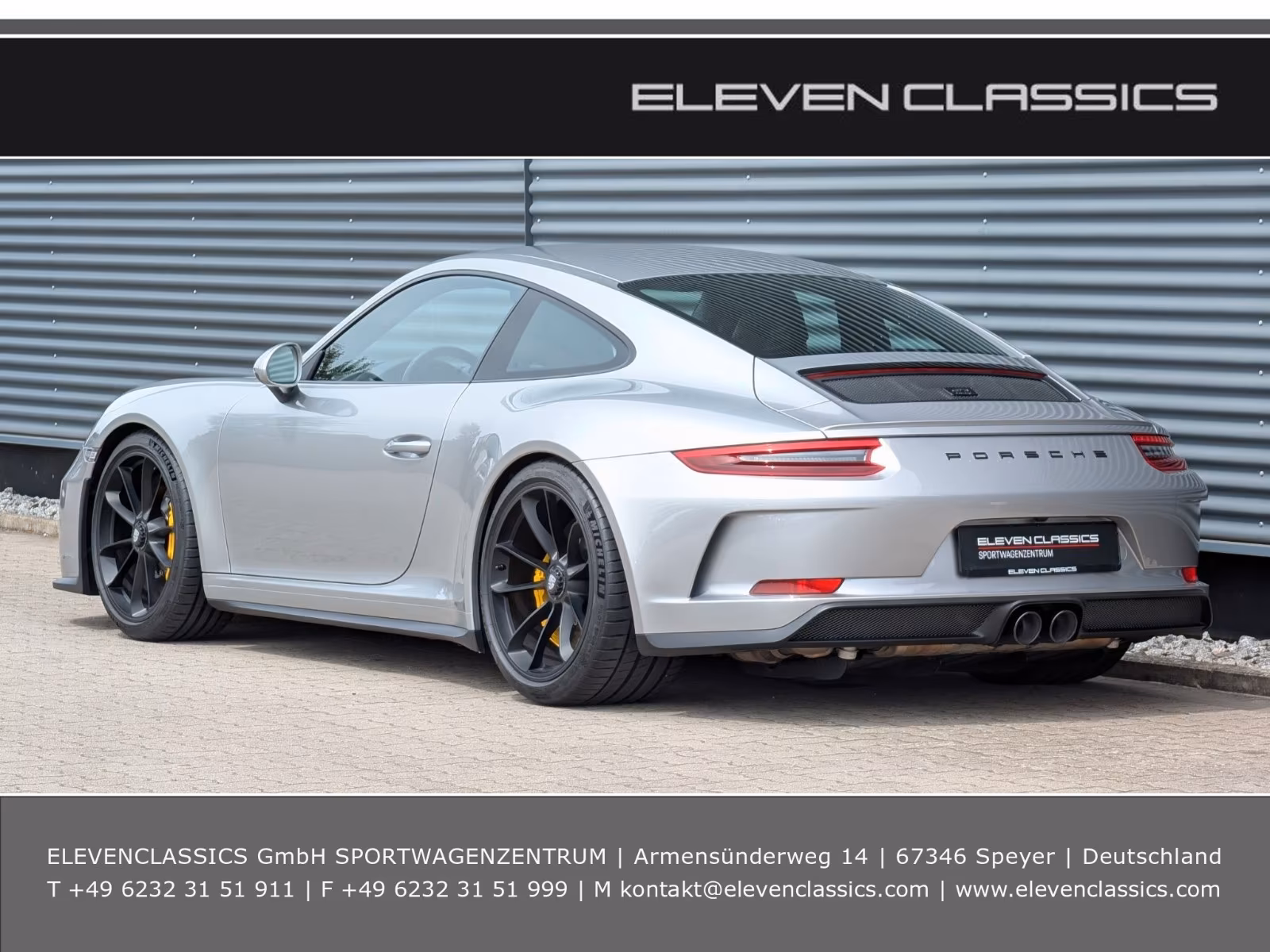 Porsche Gebrauchtwagenangebot PORSCHE 991 GT3 TOURING, GT-SILBER, 3. HAND