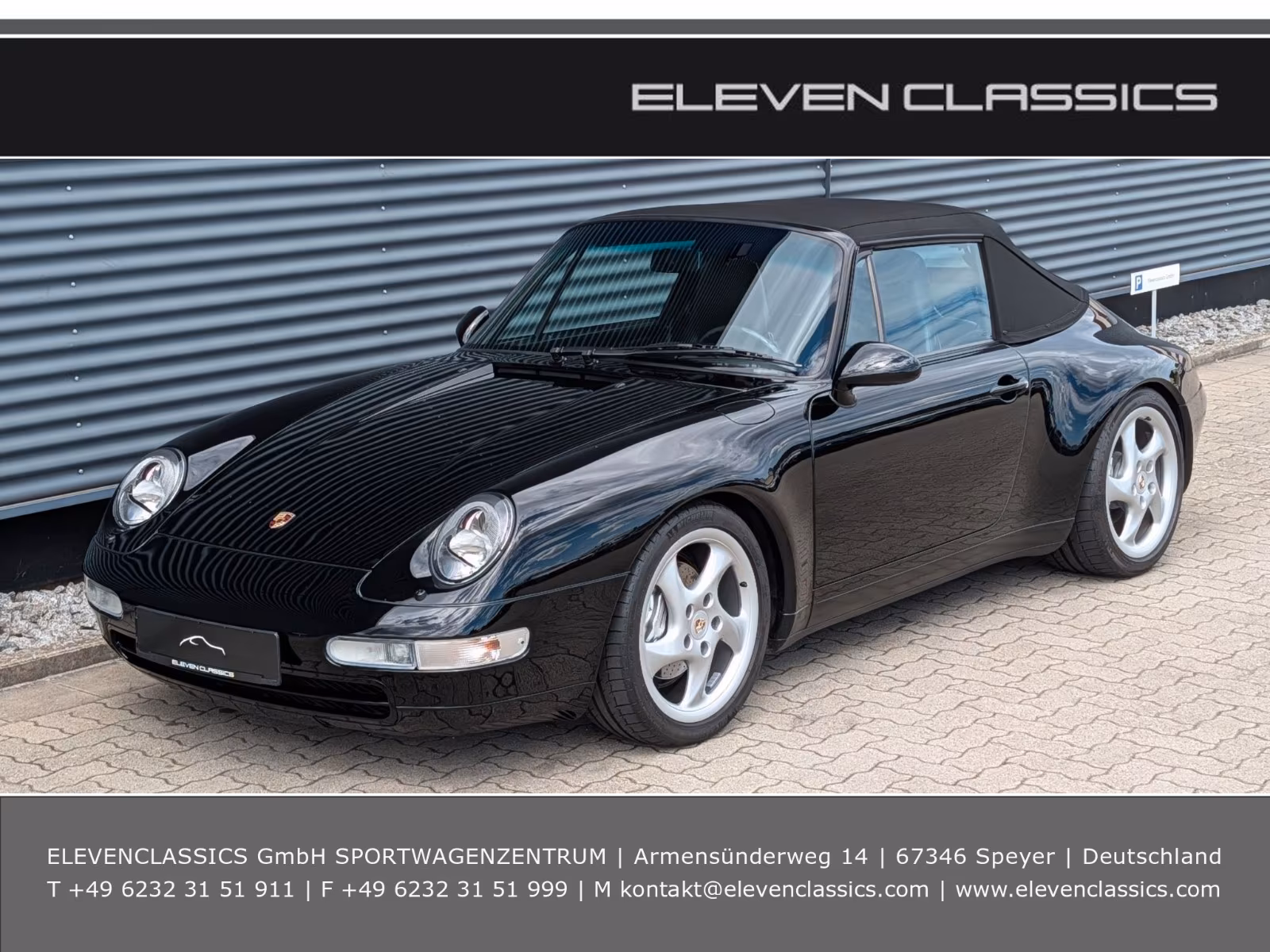 Porsche Gebrauchtwagenangebot PORSCHE 993 CARRERA 4 CABRIOLET IN SCHWARZ