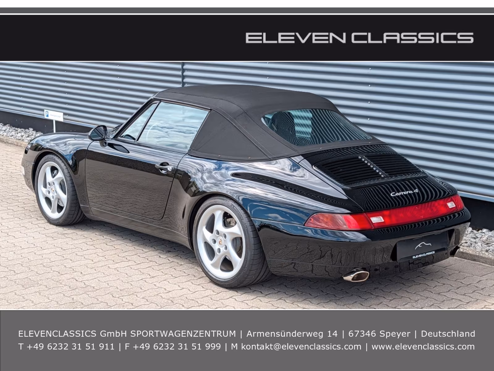 Porsche Gebrauchtwagenangebot PORSCHE 993 CARRERA 4 CABRIOLET IN SCHWARZ