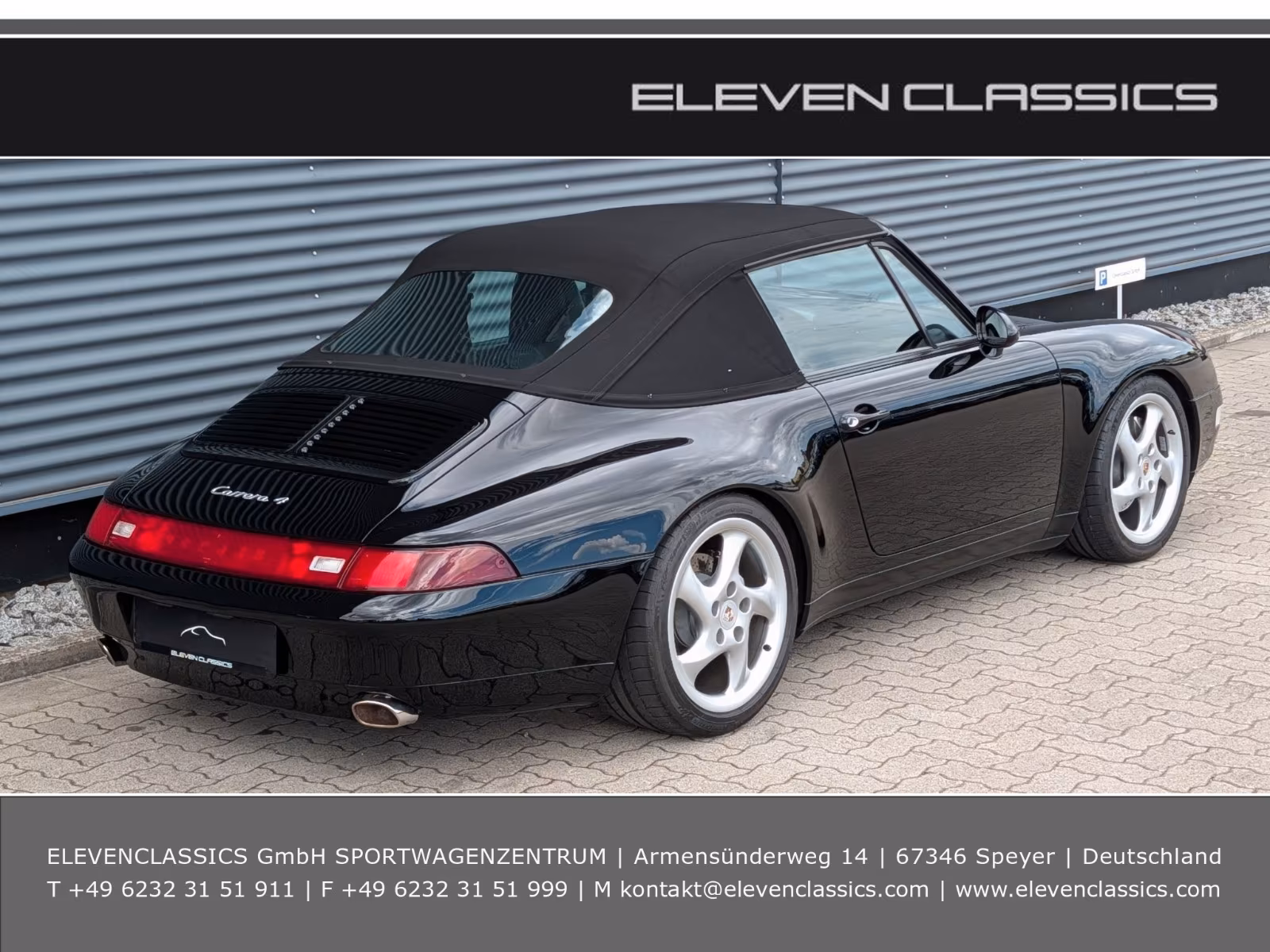 Porsche Gebrauchtwagenangebot PORSCHE 993 CARRERA 4 CABRIOLET IN SCHWARZ