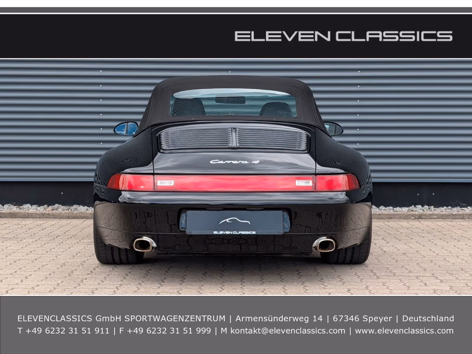 Porsche Gebrauchtwagenangebot PORSCHE 993 CARRERA 4 CABRIOLET IN SCHWARZ