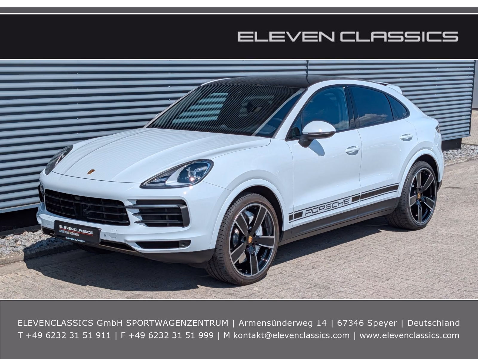 Porsche Gebrauchtwagenangebot PORSCHE CAYENNE COUPE IN WEISS - 1. HAND, PANORAMA-DACH