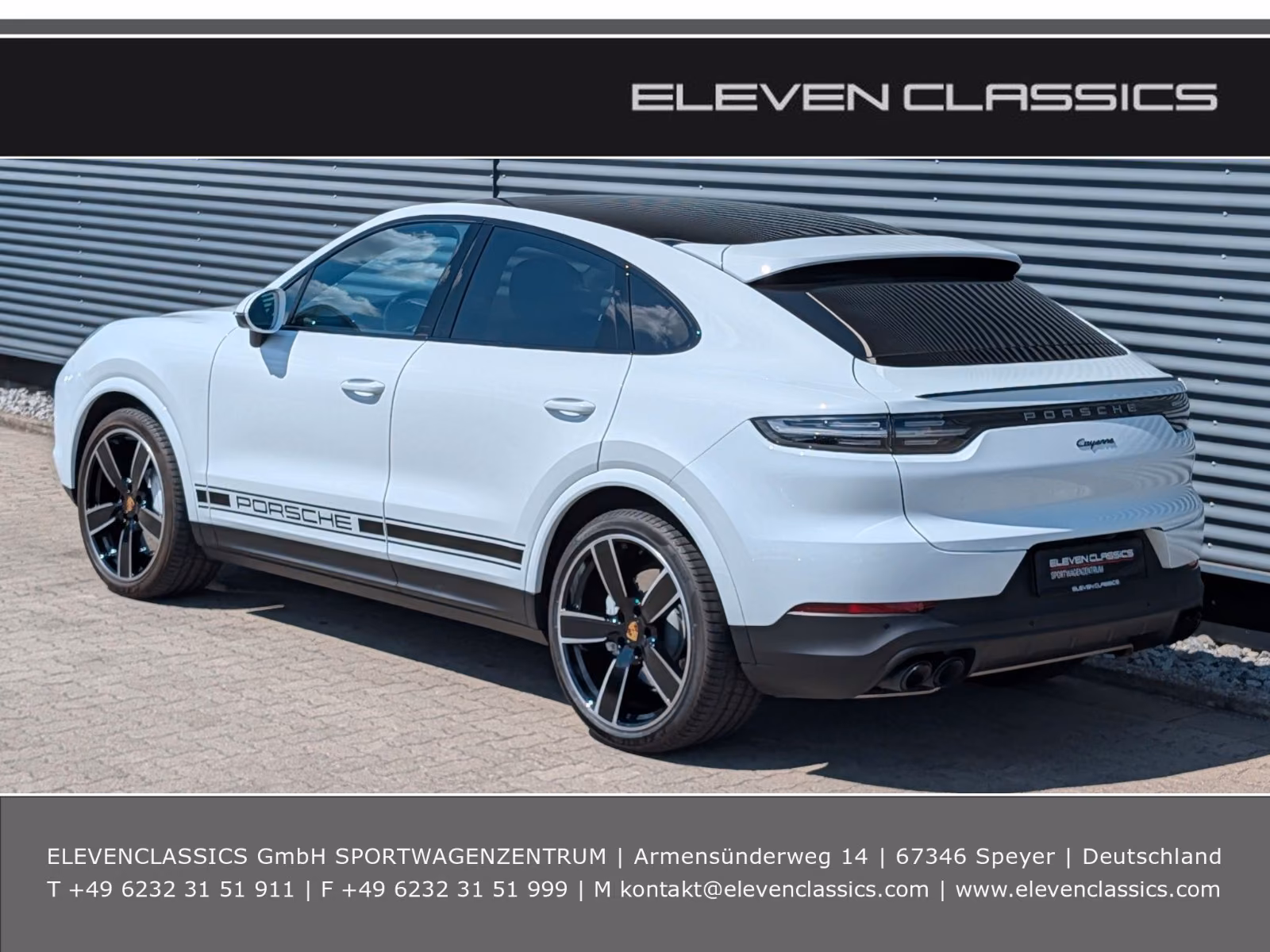 Porsche Gebrauchtwagenangebot PORSCHE CAYENNE COUPE IN WEISS - 1. HAND, PANORAMA-DACH