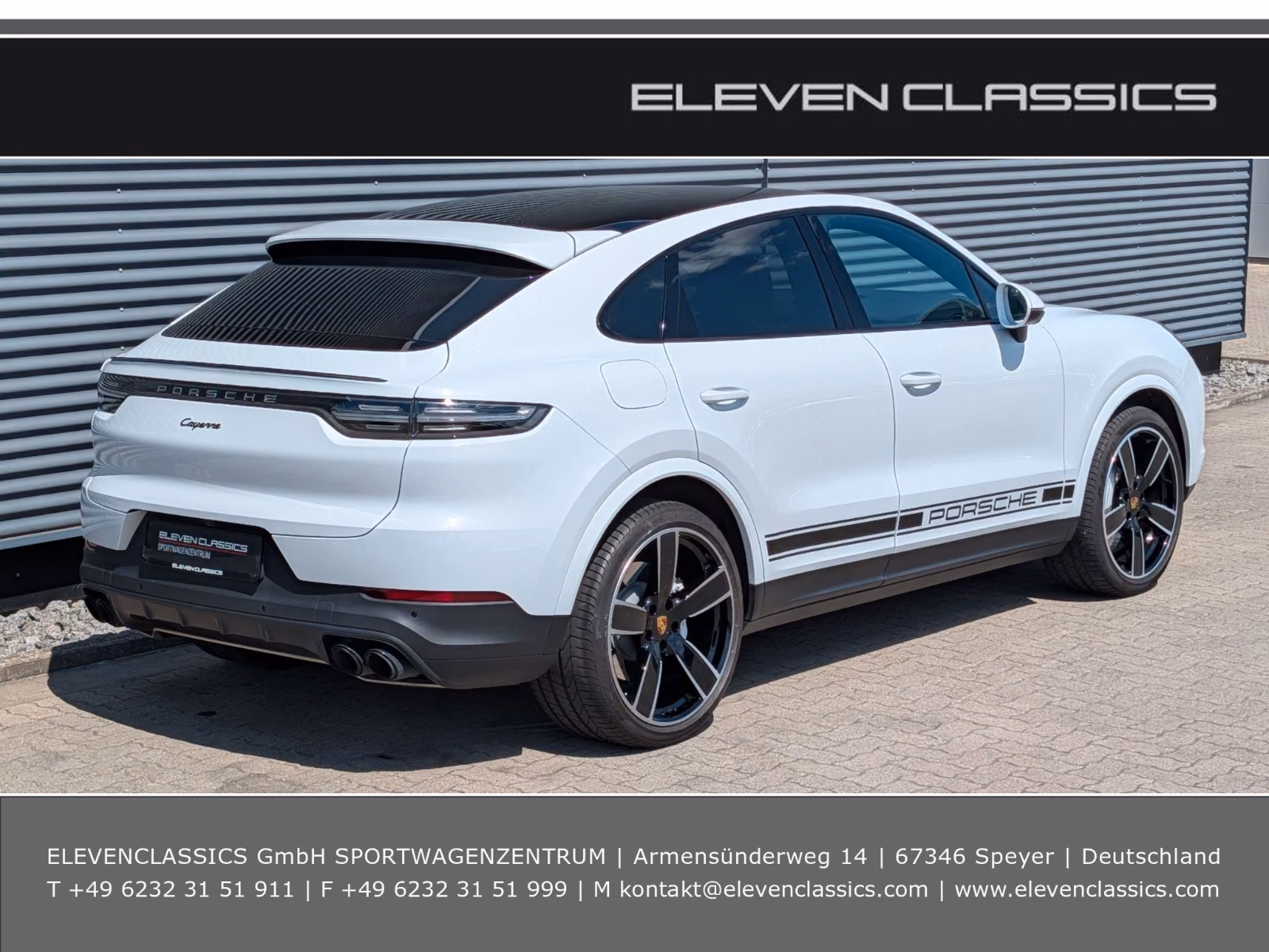 Porsche Gebrauchtwagenangebot PORSCHE CAYENNE COUPE IN WEISS - 1. HAND, PANORAMA-DACH