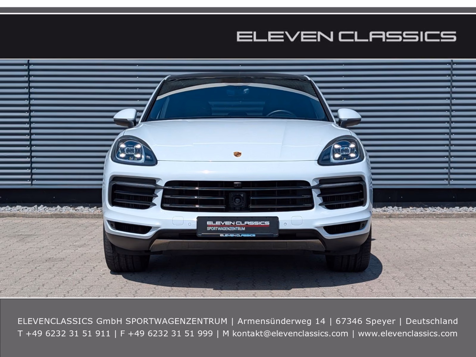 Porsche Gebrauchtwagenangebot PORSCHE CAYENNE COUPE IN WEISS - 1. HAND, PANORAMA-DACH